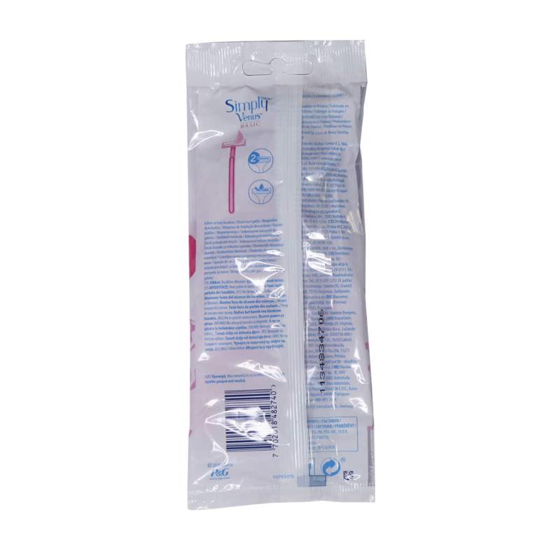خودتراش دولبه ژیلت مدل simply venus بسته 5 عددی