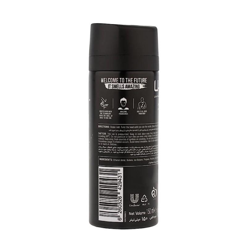 اسپری بدن آقایان اکس مدل Black حجم 150 میلی لیتری