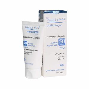 کرم ضد آفتاب بی‌رنگ SPF50 دکتر ژیلا مدل سنسوسان پروتکشن 50 گرمی