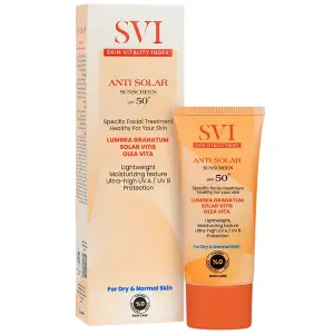 کرم ضد آفتاب اس وی آی SPF50 مناسب پوست خشک و معمولی 40 ميلی لیتر