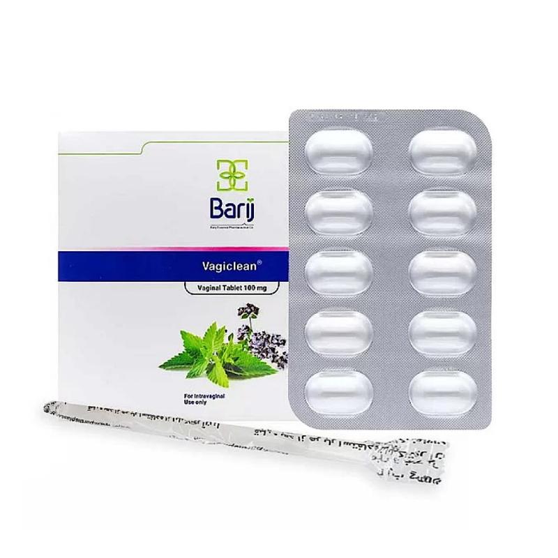 قرص واژی کلین باریج اسانس 100 میلی گرم 10عددی