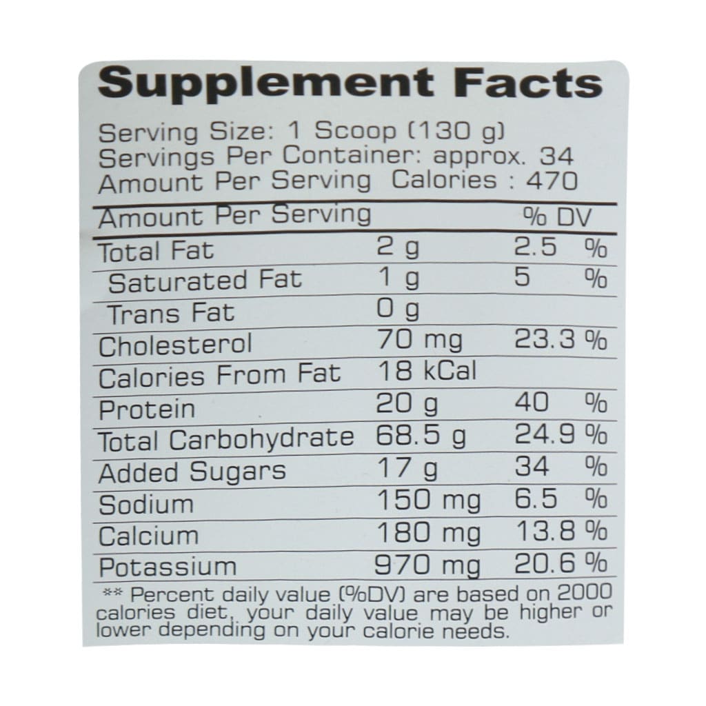 پودرکربو پروتئین تاپ گینر فارماتک طعم شکلات 4500 گرمی