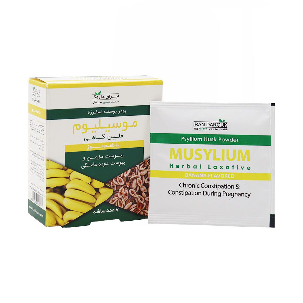 موسیلیوم ایران داروک طعم موزی  ساشه 7 عددی