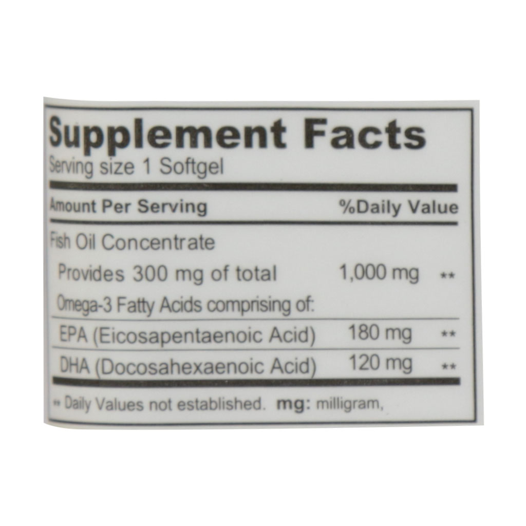 سافت ژل روغن ماهی 1000 میلی گرم نیوسنتری 60 عددی
