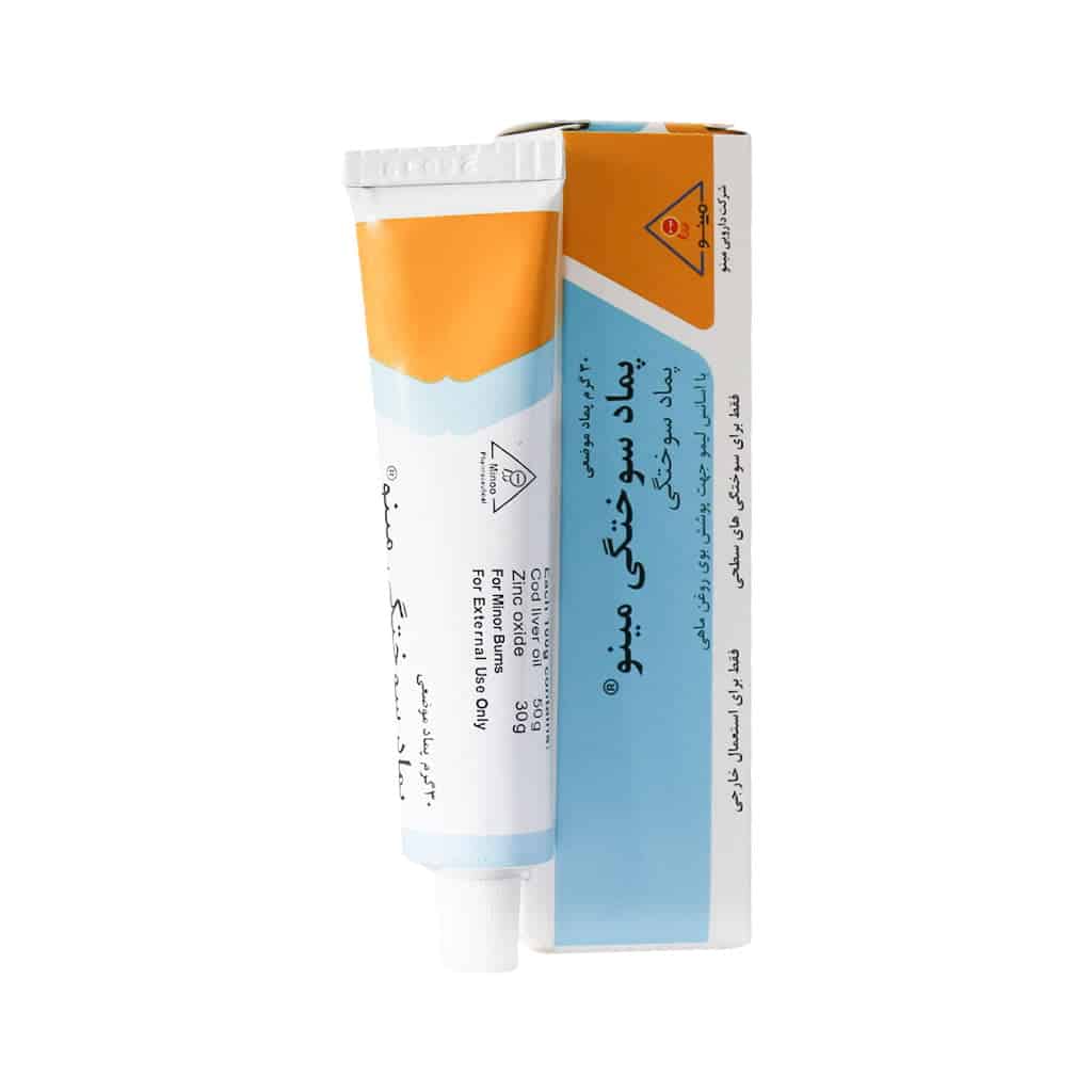 پماد سوختگی مینو با اسانس لیمو 30 گرمی