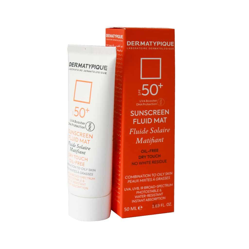 ضد آفتاب  فاقد چربی SPF50 درماتیپیک بژ طبیعی 50 میلی لیتر