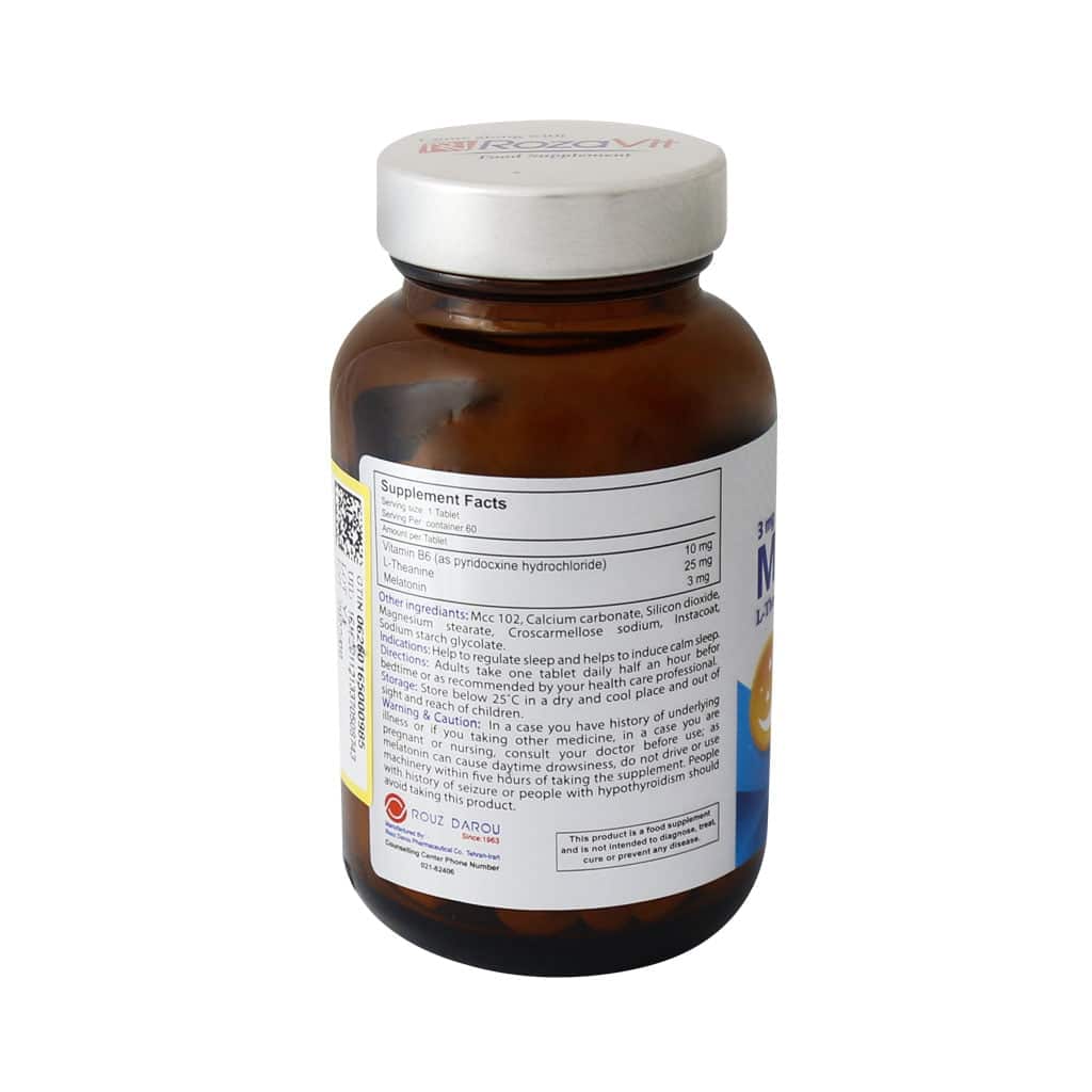قرص ملاتونین و ال تئانین رزاویت 60 عددی