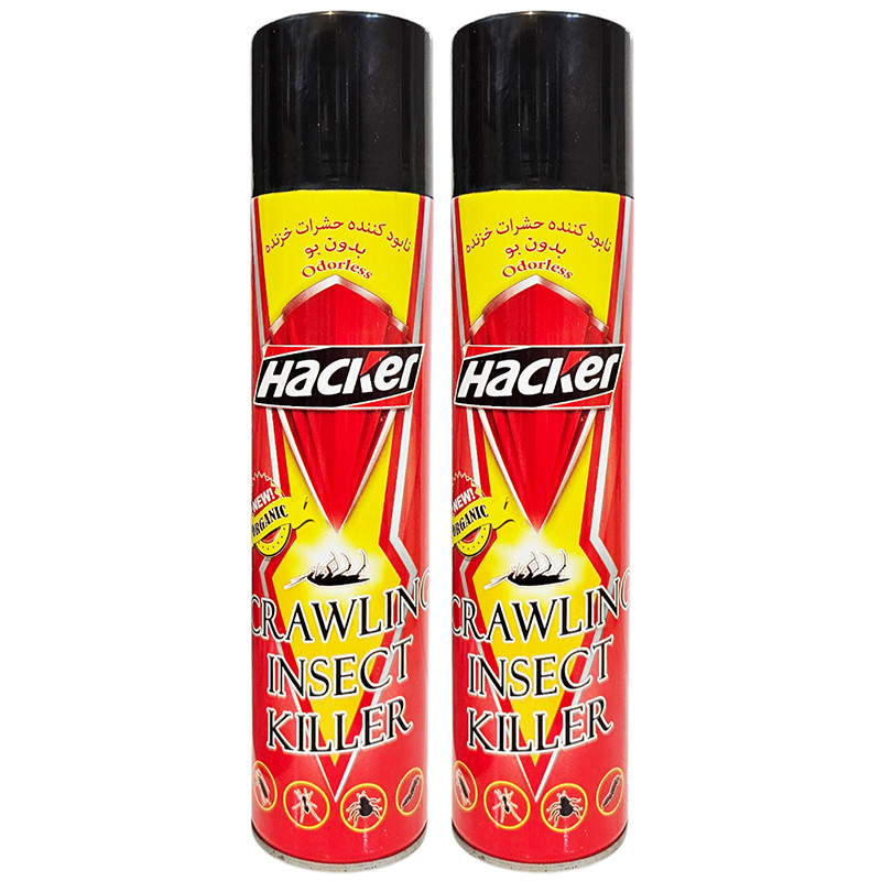 اسپری سوسک کش  هکر بدون بو حجم 400 ميلی لیتر