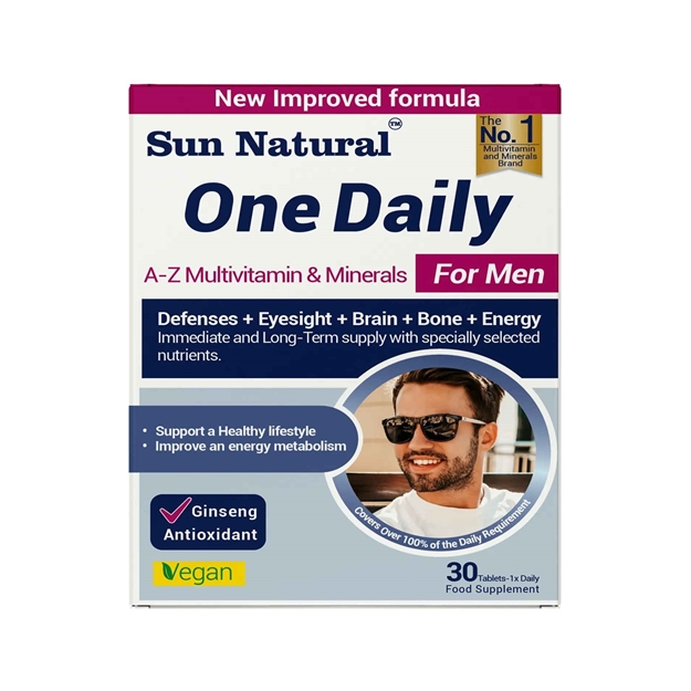 مولتی ویتامین و مینرال وان دیلی آقایان سان نچرال  قرص 30 عدد
