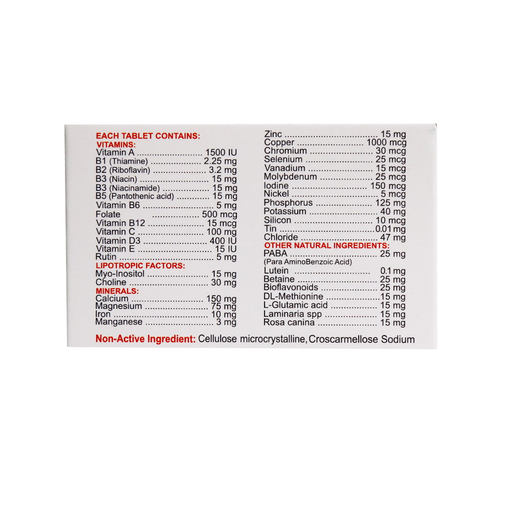 قرص مولتی ویتامین مینرال الیت 30 عدد