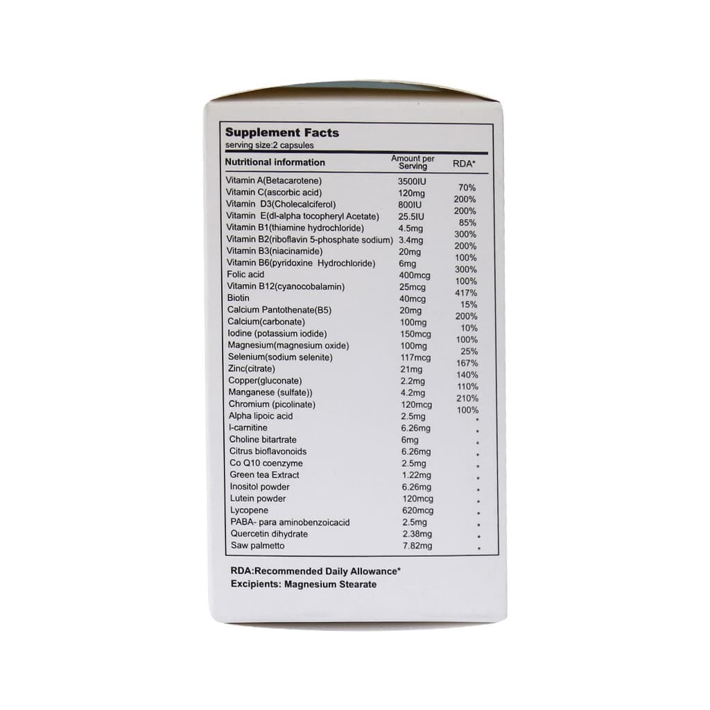 مولتی ویتامین مولتی مینرال مخصوص آقایان بالای 50 سال سندروس 60 عدد