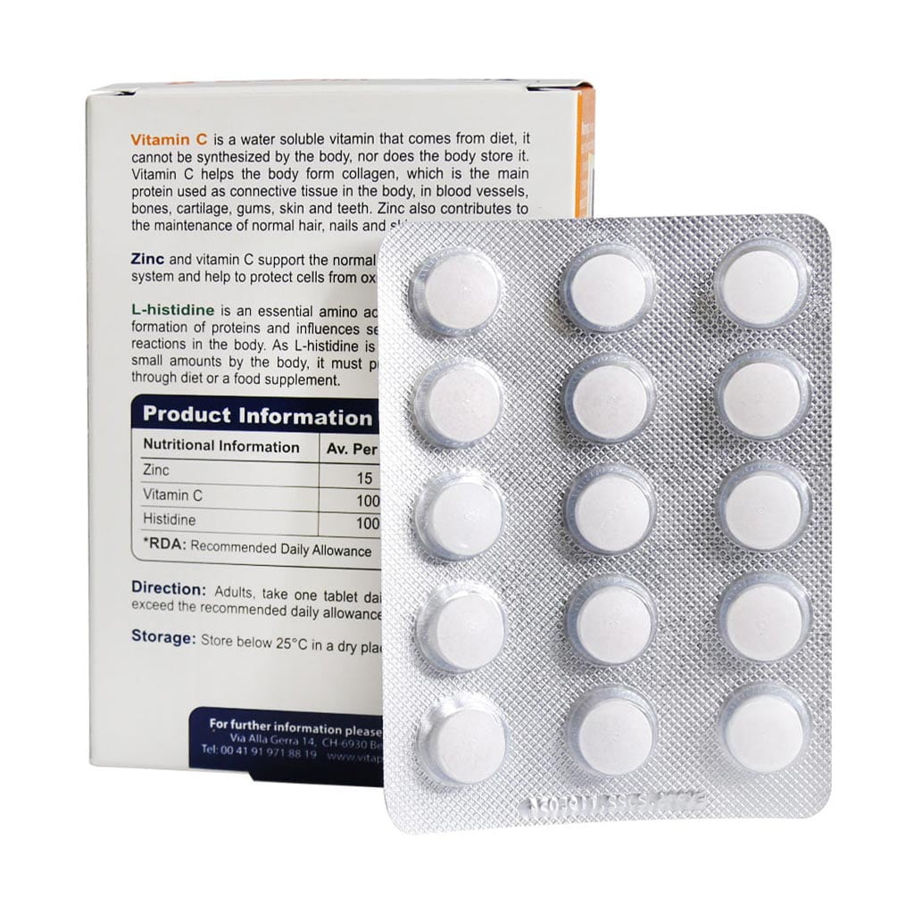 زینک 15 پلاس هیستیدین پلاس ویتامین ث