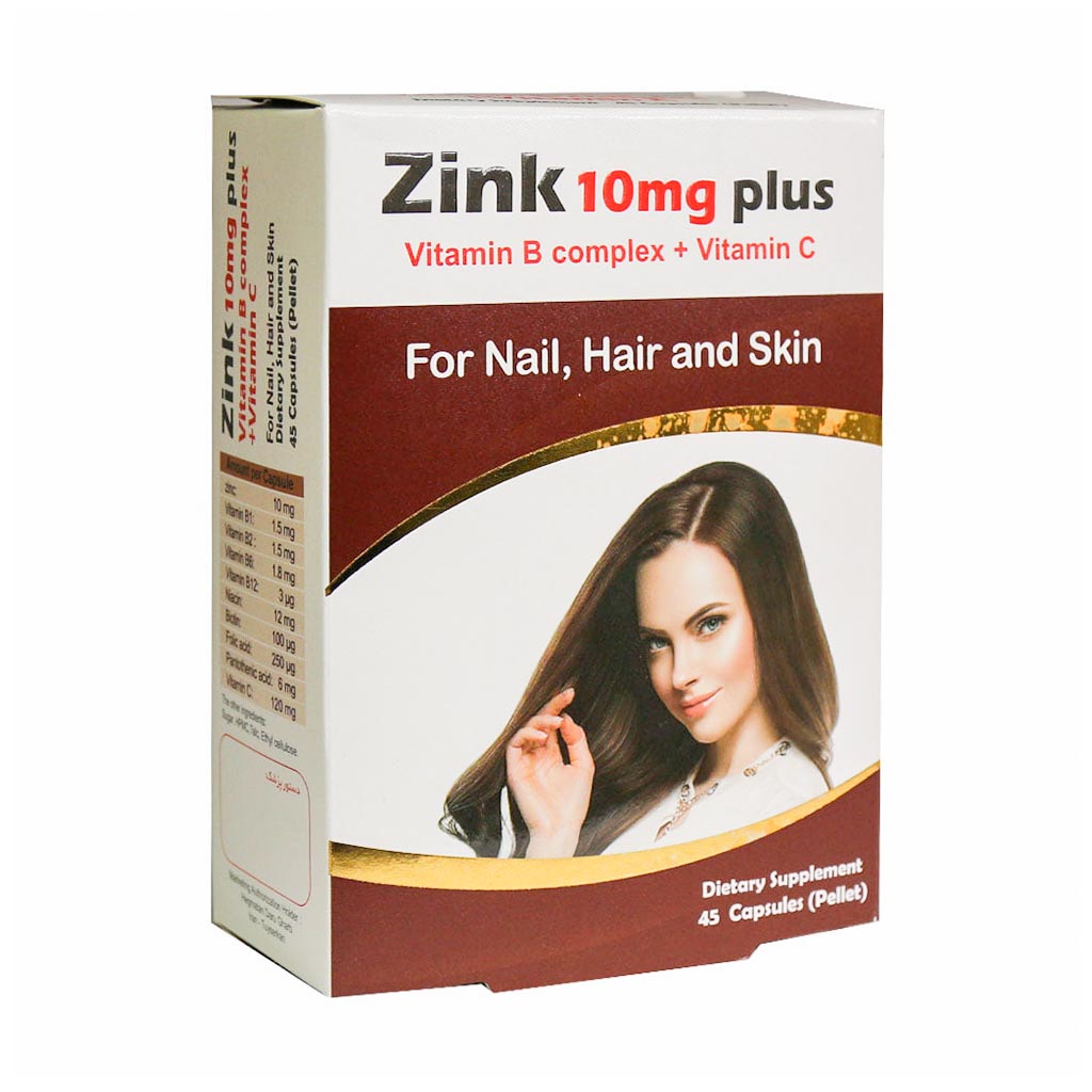 کپسول زینک پلاس ب کمپلکس و ویتامین C هگمتان دارو غرب 45 عدد