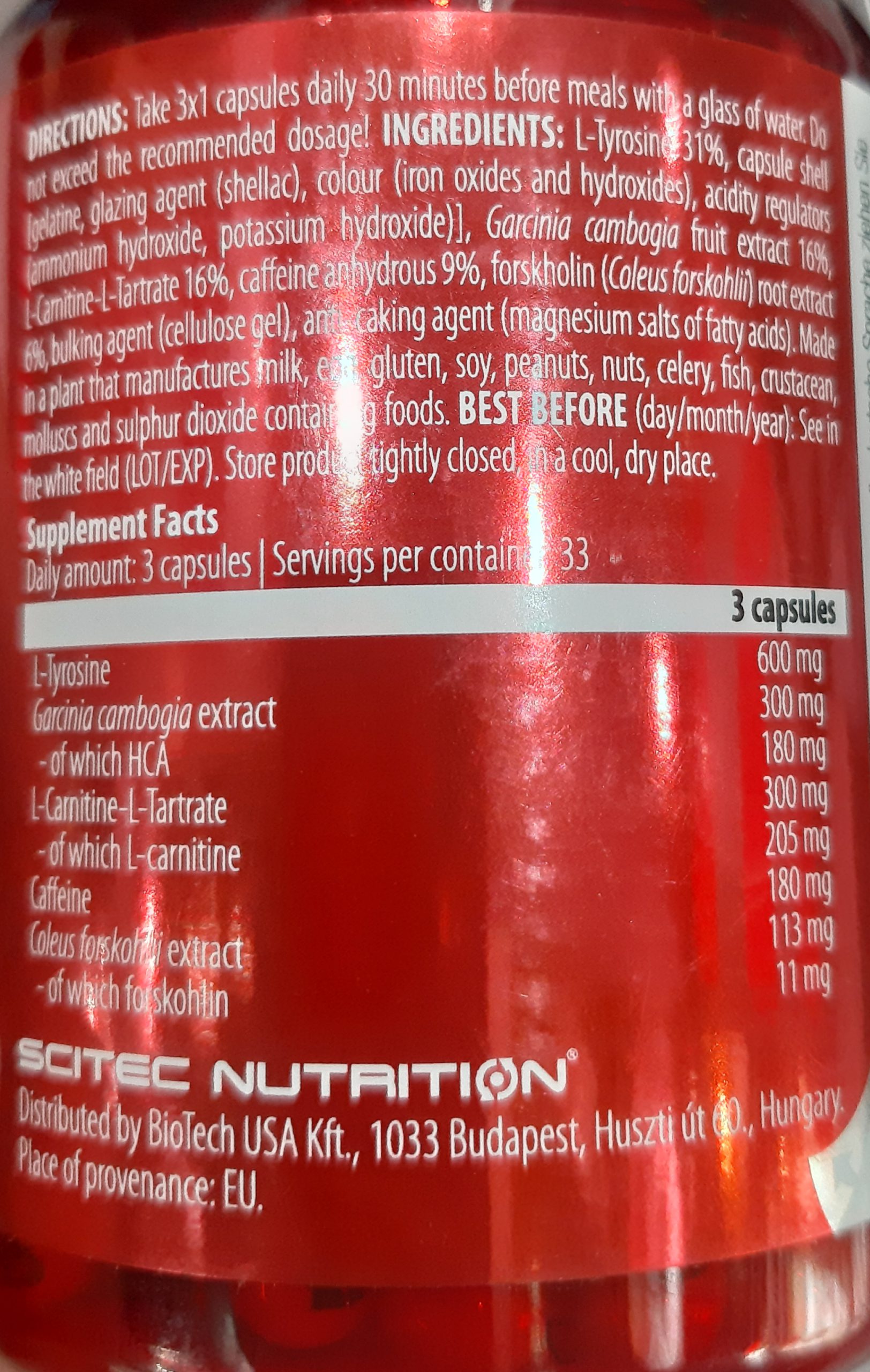 کپسول ترمو ایکس سایتک نوتریشن 100 عدد