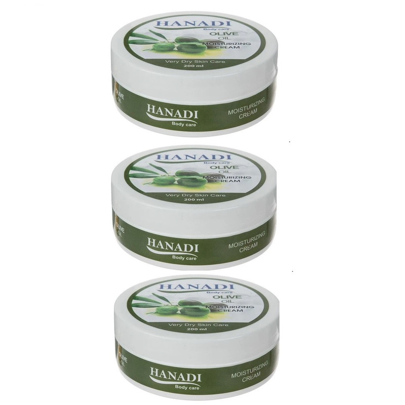 کرم مرطوب کننده و نرم کننده هانادی حاوی روغن زیتون 200 میلی لیتر