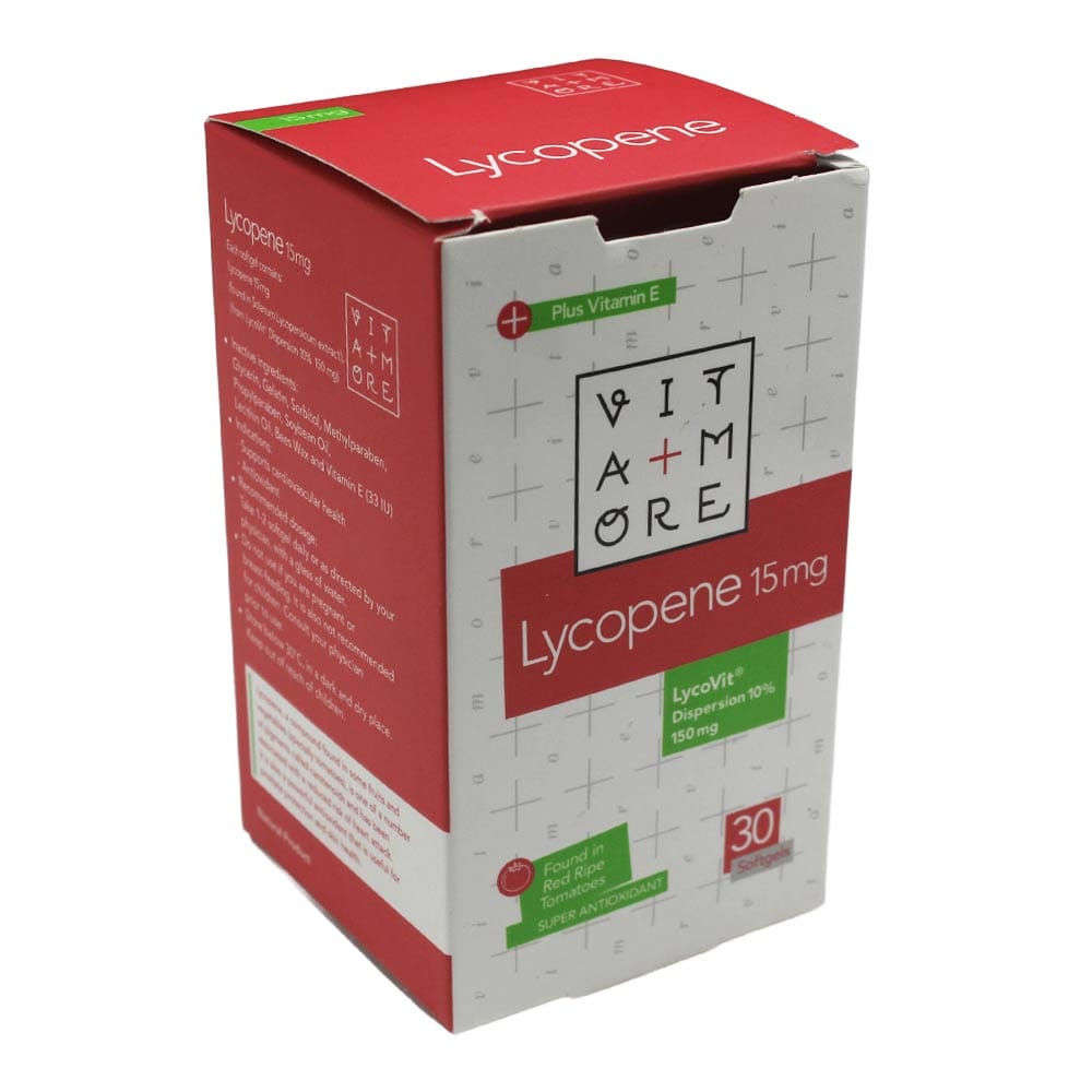 سافت ژل لیکوپن 15 میلی گرم ویتامور 30 عدد