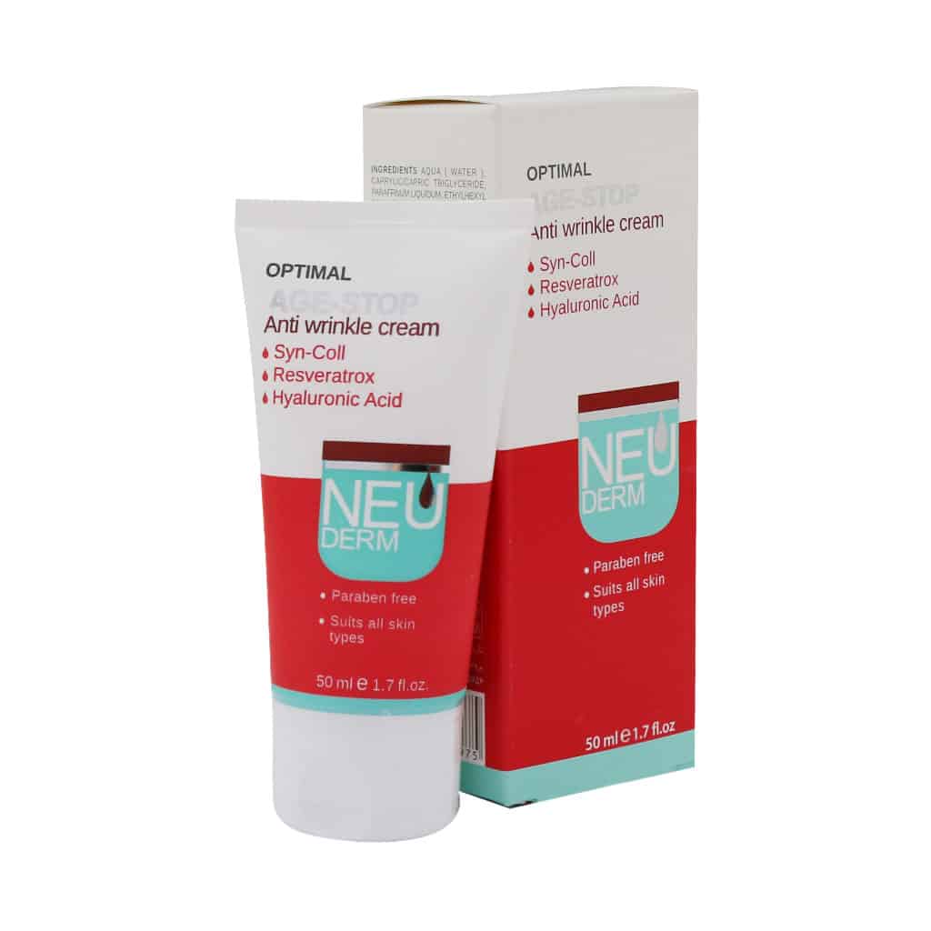 کرم ضد چروک اپتیمال ایج استاپ نئودرم ۵۰ میلی لیتر