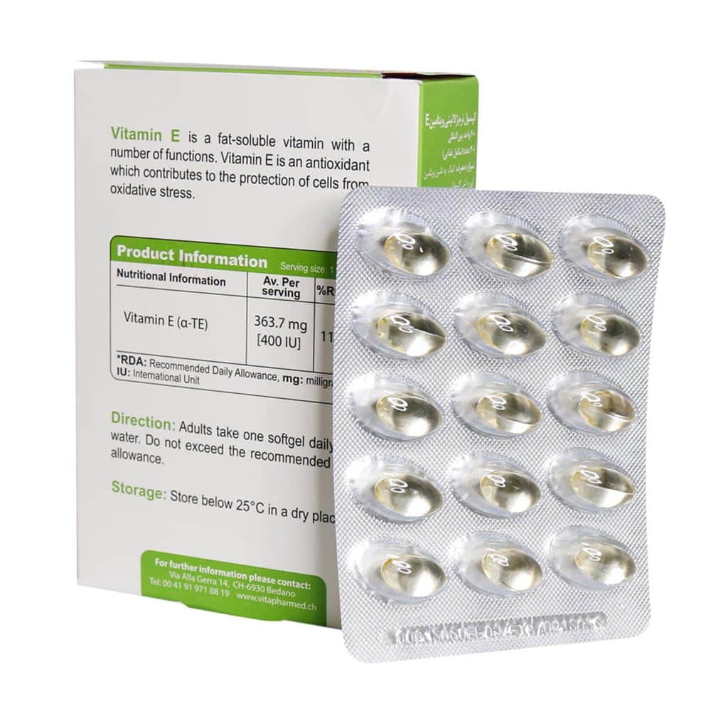کپسول نرم ژلاتینی ویتامین E 400 واحد ویوا تیون 30 عدد