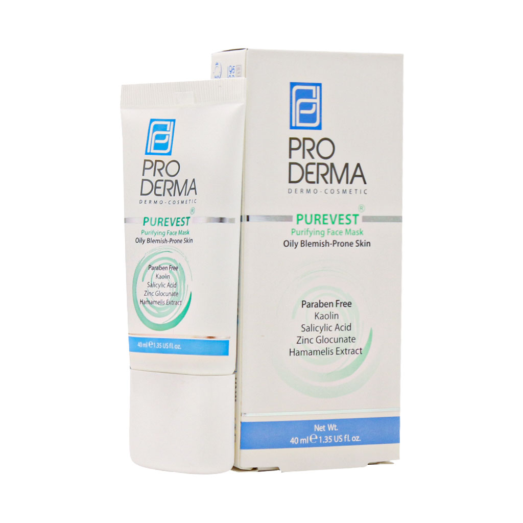 ماسک پاکسازی کننده پوست صورت پرودرما 40 میلی لیتر