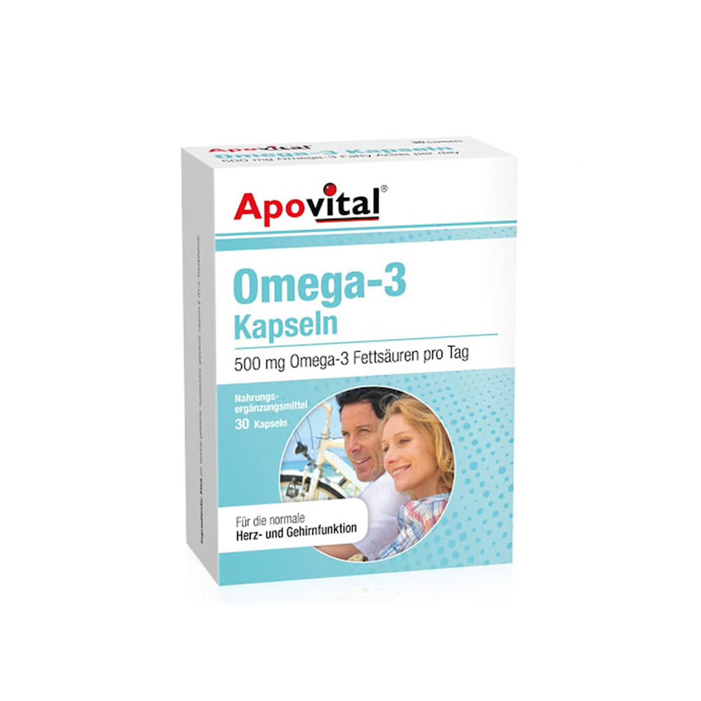 کپسول امگا 3 آپوویتال 500 میلی گرم 30 عدد