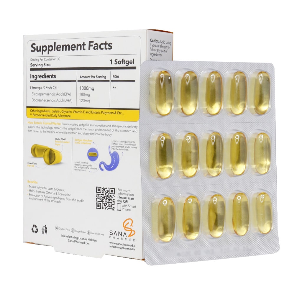 سافت ژل اسمارت امگا ساناویوا 30 عددي