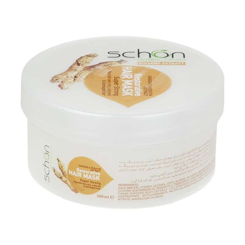 ماسک موی کراتین و جنسینگ کاسه ای