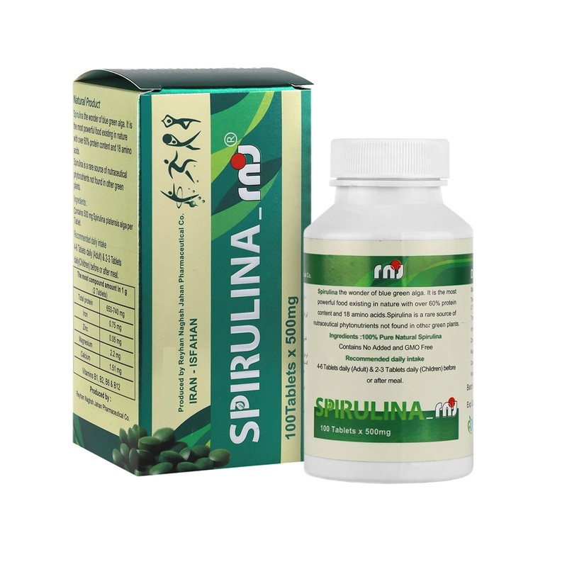 قرص اسپیرولینا آر ان جی 100 عددی