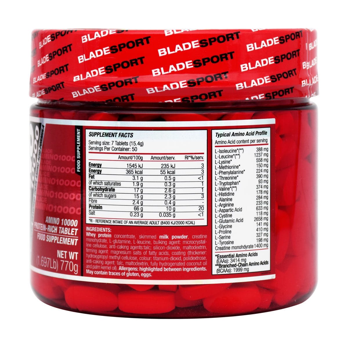 قرص بلید آمینو 10000 بلید اسپرت 350 عدد