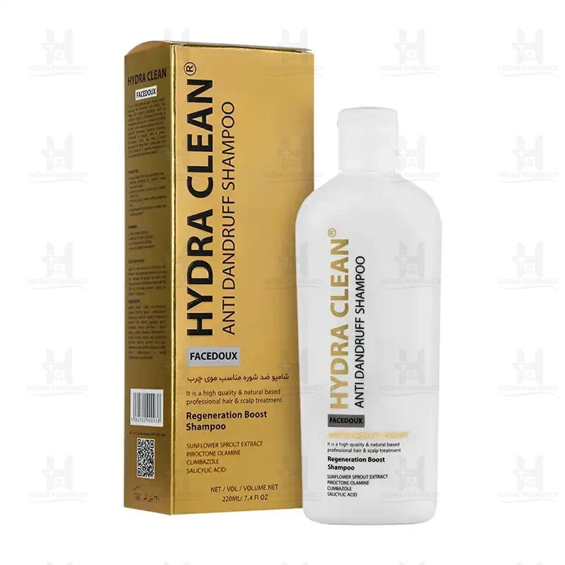 شامپو ضد ریزش مناسب موهای چرب هیدراکلین فیس دوکس 220 میلی لیتر