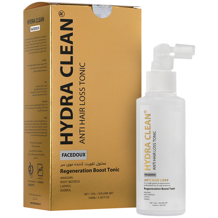 محلول تقویت کننده موی سر هیدراکلین فیس دوکس