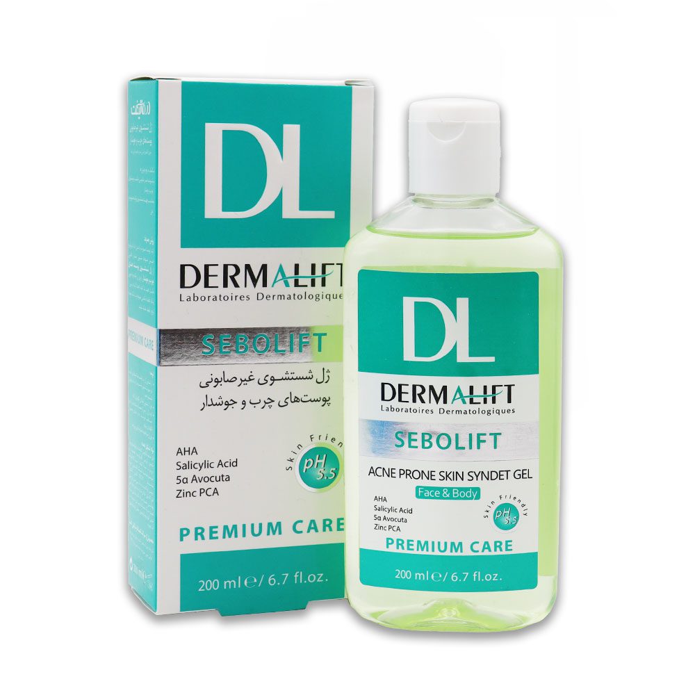 سیندت ژل پوست چرب سبولیفت درمالیفت ۲۰۰ میلی لیتر