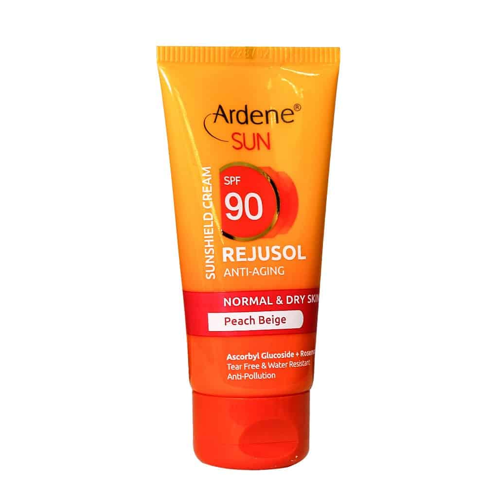 کرم ضد آفتاب رنگی SPF90 آردن مناسب پوست معمولی و خشک پارس حیان 50 گرم