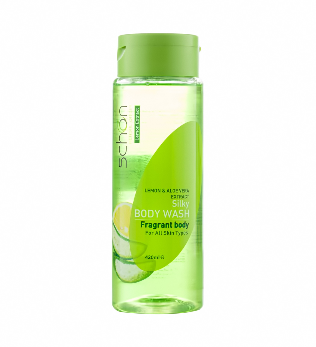 شامپو بدن لیمو و آلوئه ورا شون مناسب انواع پوست ۴۲۰ میلی لیتر
