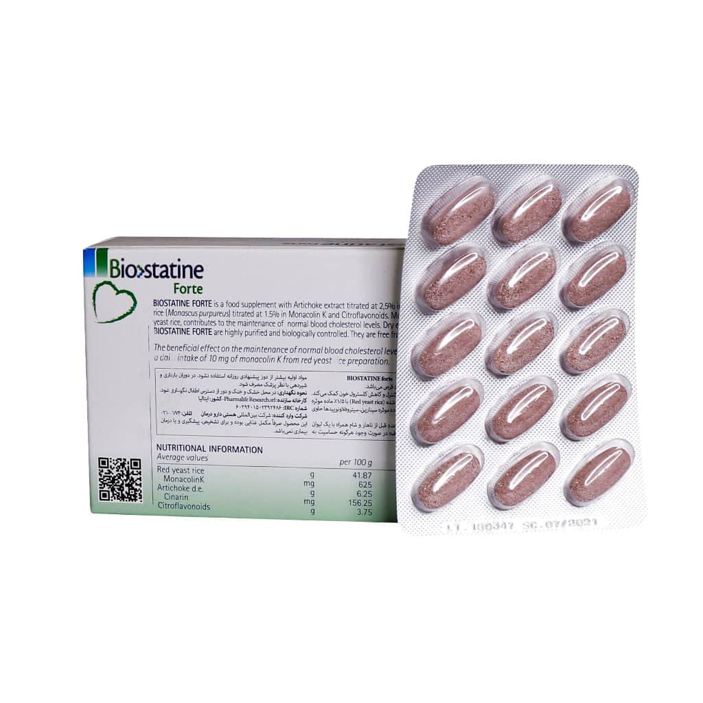قرص بیوستاتین فورت فارما لایف 60 عدد