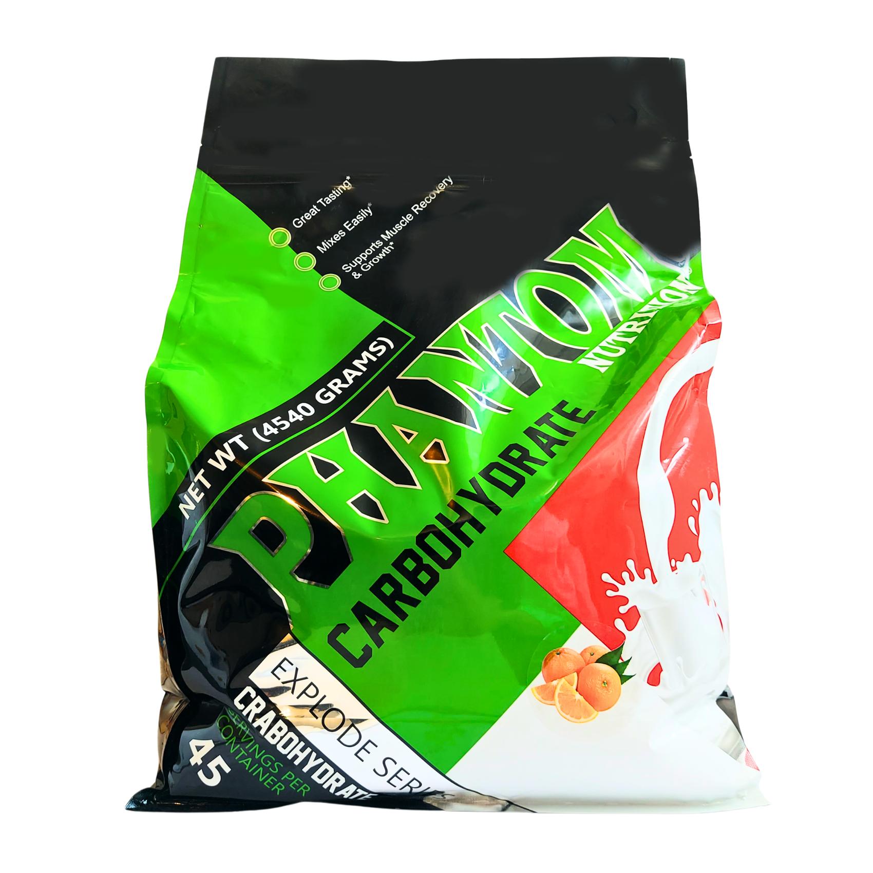 پودر کربوهیدرات فانتوم نوتریشن  طعم پرتقال 4540 گرمی