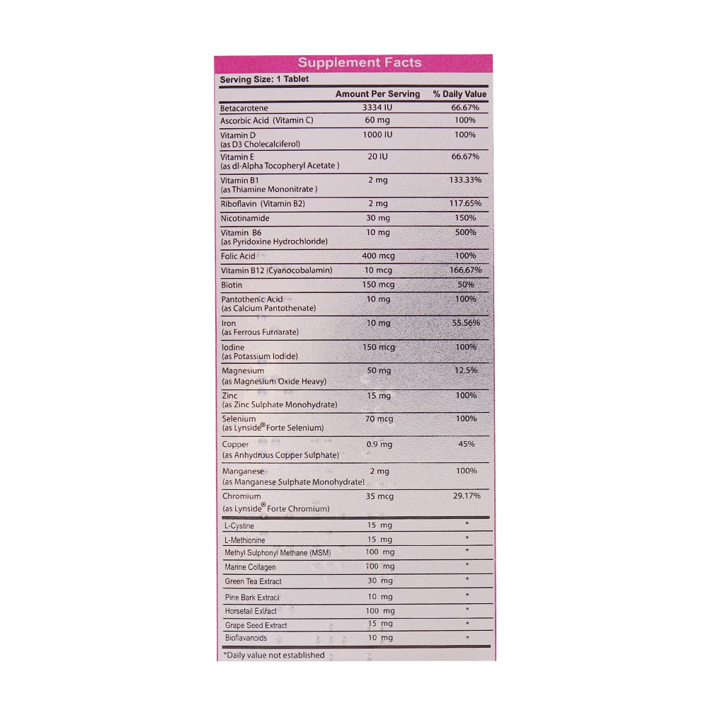 قرص پرفکت دایموند بانوان ویتان 30 عددی
