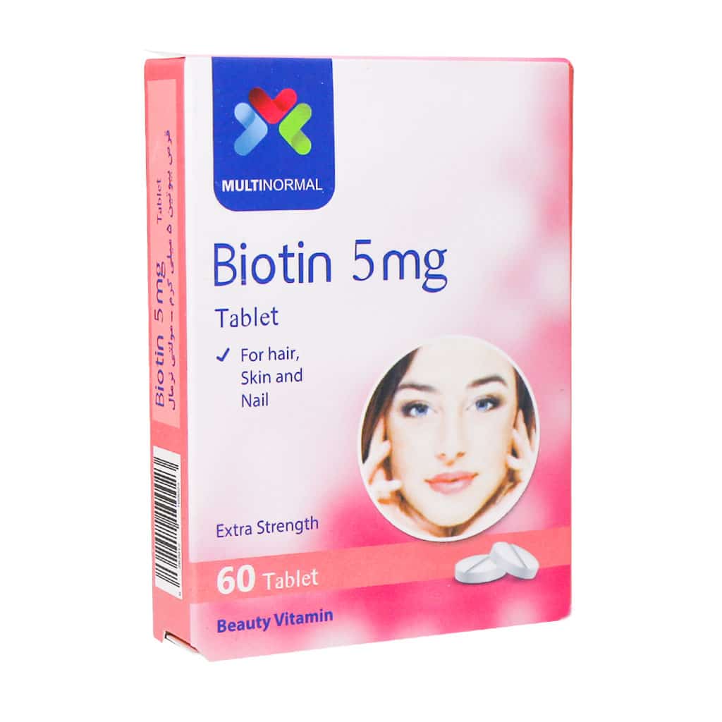 قرص بیوتین 5 میلی گرم مولتی نرمال 60 عددی