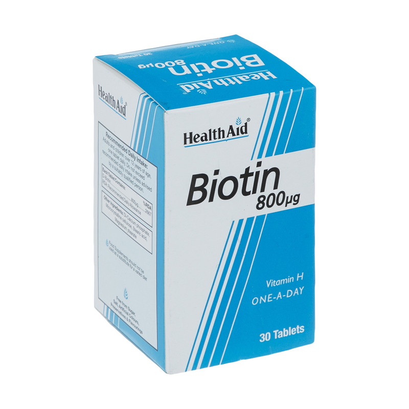 قرص بیوتین 800 میکروگرم هلث اید 30 عددی