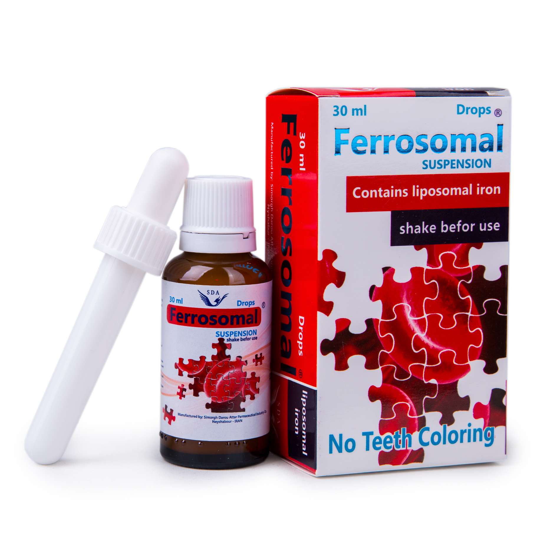 قطره آهن فروزومال 7 میلی گرم سیمرغ دارو عطار 30 میلی لیتر