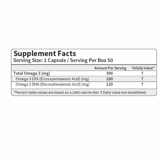 کپسول امگا 3 گلدن سیز کارن بلیستر50 عددی
