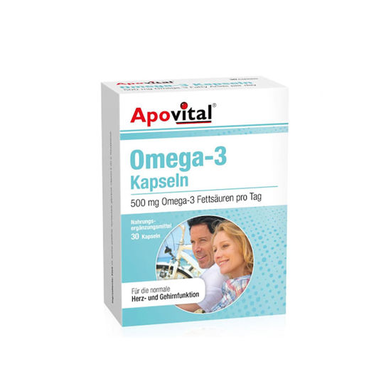 کپسول امگا 3 آپوویتال 500 میلی گرم 30 عدد