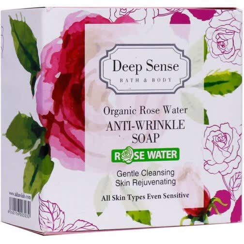 صابون گلاب مناسب پوست های دارای چروک دیپ سنس سی گل 75 گرمی