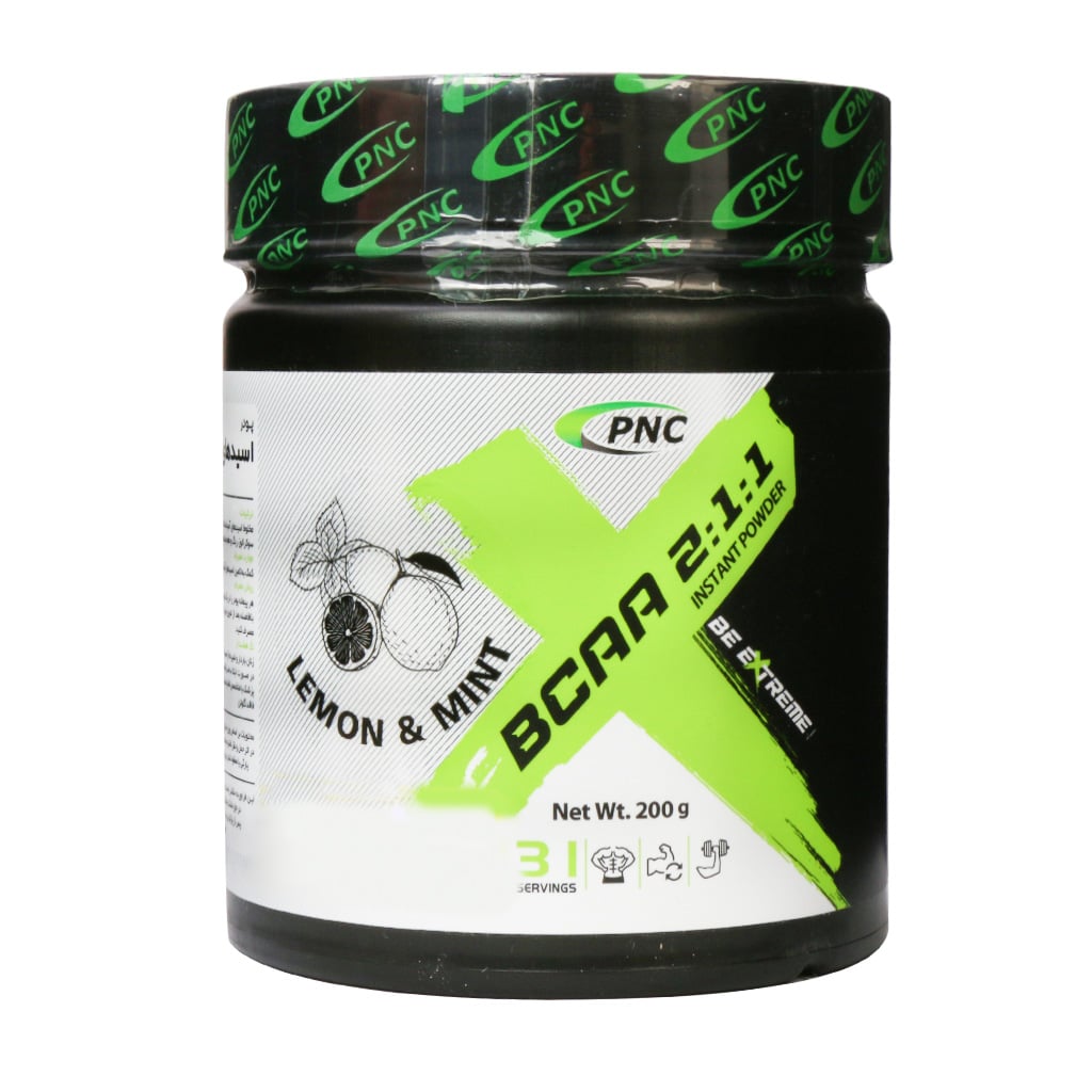 پودر بی سی ای ای 2:1:1 پی ان سی کارن طعم لیمو توت 200 گرمی
