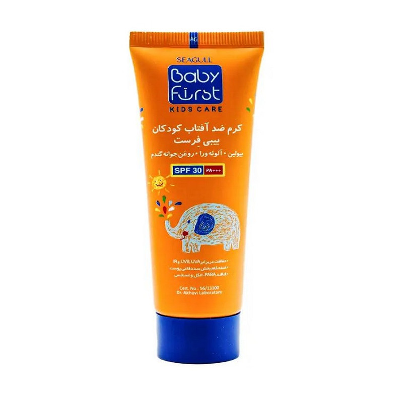 کرم ضد آفتاب کودکان SPF30 بیبی فرست سی گل 50 میلی لیتر