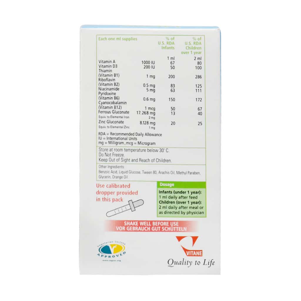 قطره مولتی ویتامین ویتان 30 میلی لیتر