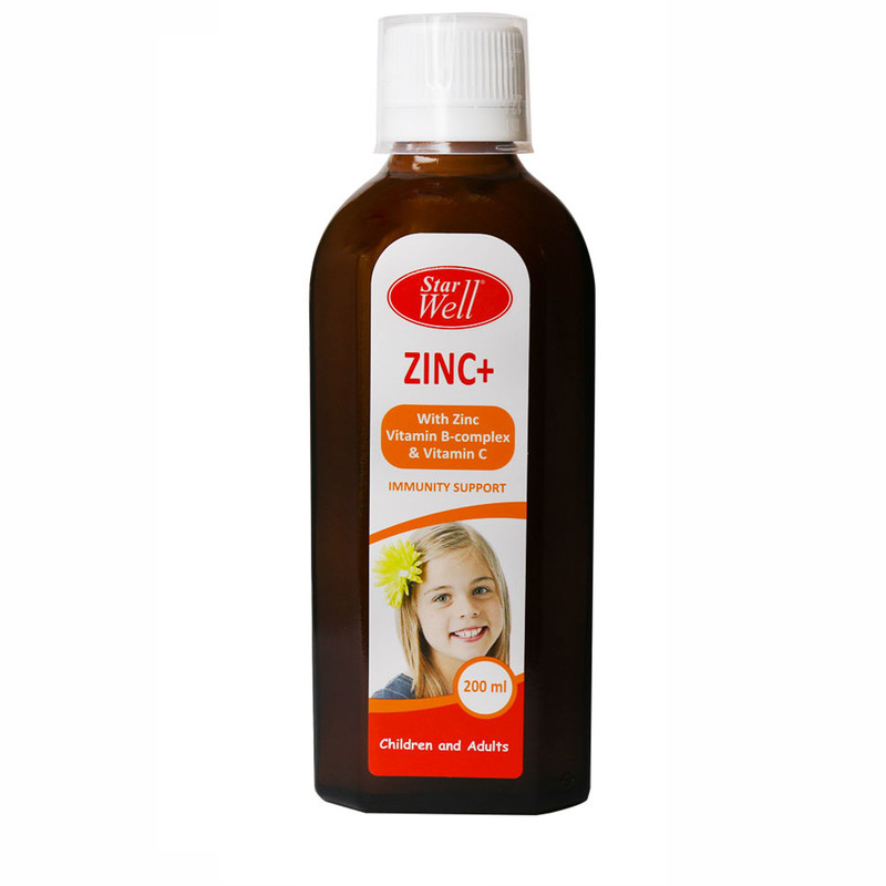 شربت زینک پلاس استارول 200 میلی لیتر