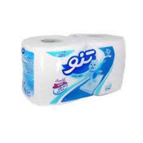 دستمال دوقلو توالت 3 لايه  تنو