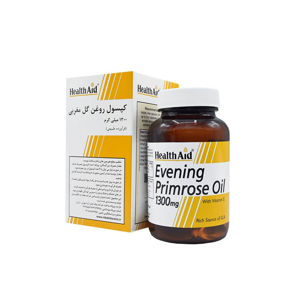 کپسول روغن گل مغربی 1300میلی گرم هلث اید 30عددی