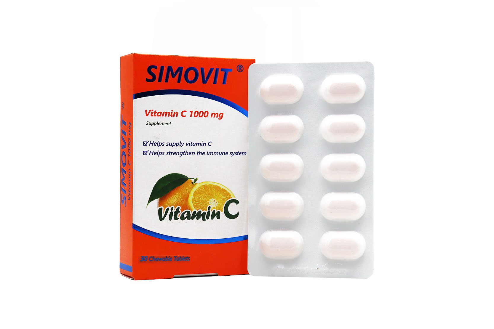 قرص جویدنی ویتامین ث 1000 سیموویت سیمرغ دارو  30 عددی